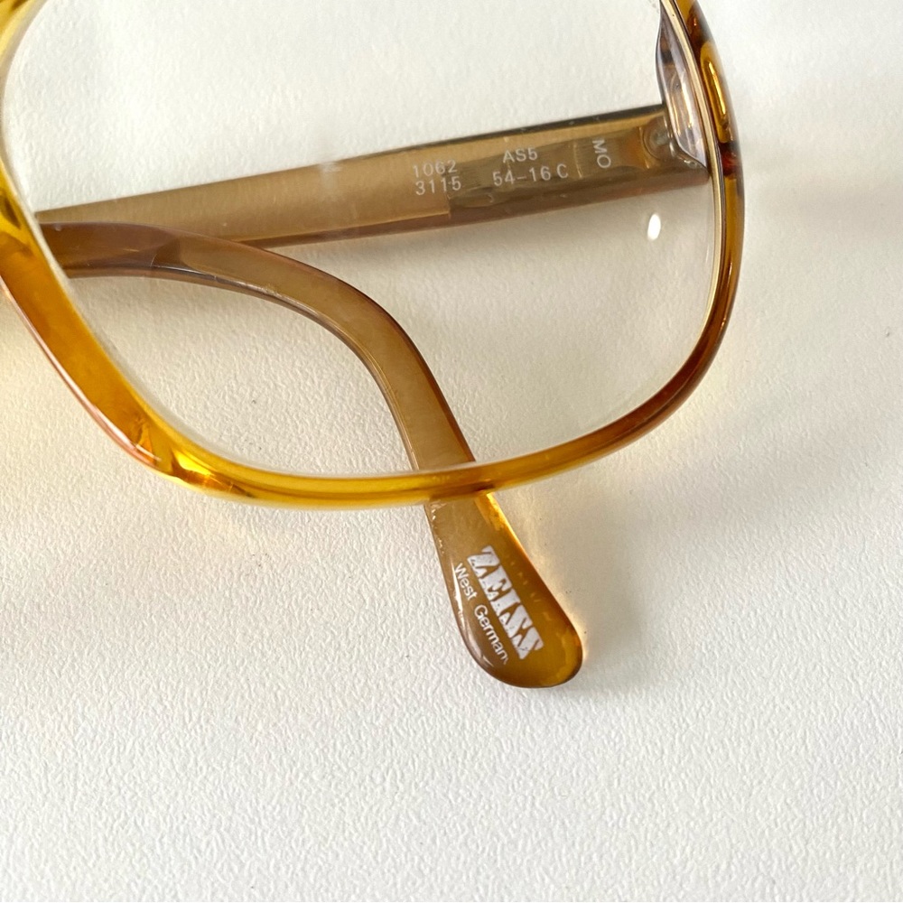 Vintage Zeiss West Germany Acetate Oversized Eyeglasses *FRAMES ONLY* - Picture 11 of 16